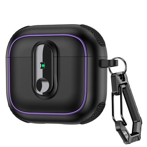 Für Airpods 4/3/2/1 Airpods Pro 2/1 Stoßfest Magnetverschluss Hülle mit Karabiner - Bild 9 von 28