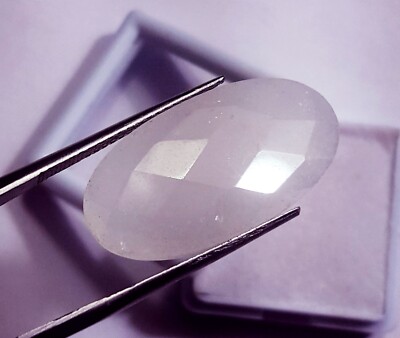 Certified Loose Gemstone 17.00 Ct 100% Natural Ice Quartz ~ Free Delivery