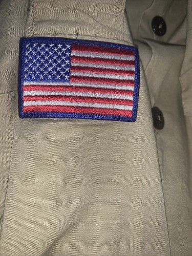 Boy Scout BSA UNIFORM Tan SHIRT Youth Large Short Sleeve H59 - Picture 8 of 9