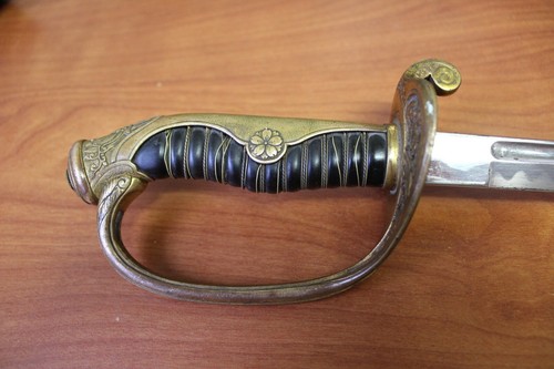 WWII Vintage IJN Japanese Naval Officer Dress Sword Saber w Sheath WW2 - Picture 2 of 18