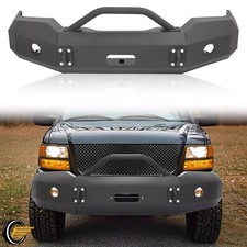 Front Bumper Assembly For Gmc Sierra 1500 2003-2006 W Fog Lamp Holes Push Bar