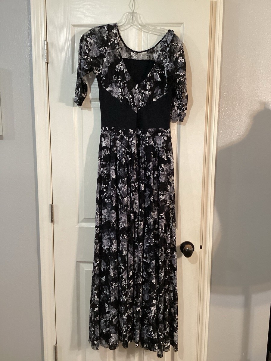 Women's Midi Lace Dress With Tights Underneath Size Large VERY SEXY! | eBay