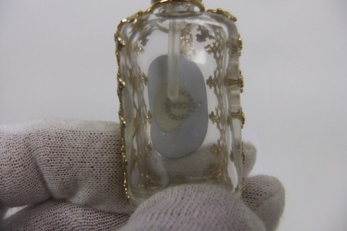 Limoges Decorated Filigree Case Perfume Bottle Pendant Necklace - Picture 9 of 13