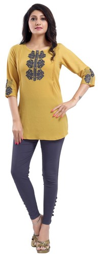 Moda étnica Party Dress Bordado Kurti Túnica Kurta Casual Top Shirt BD437 - Imagen 6 de 8