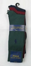 POLO Ralph Lauren 3 Pack of Dress Socks Super Soft CUSTOM FIT Seamless Toes NWT