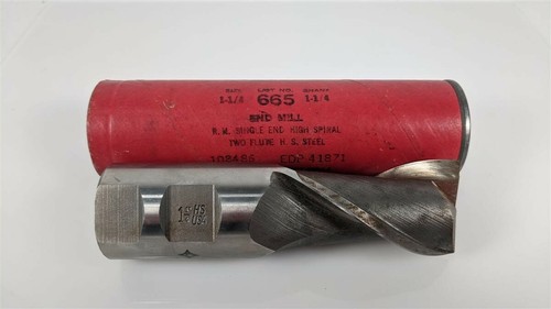 Cleveland Twist Einschaftfräser High Spiral End 1-1/4 x 1-1/4" 2 Flöten HS Stahl - Bild 1 von 8