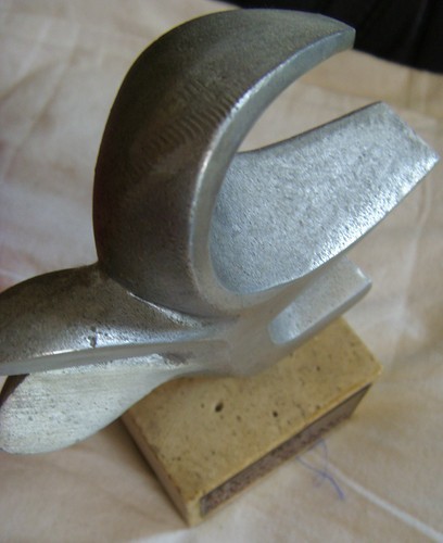 SCULPTURE ALUMINIUM INAUGURATION PISTE 3900m AEROPORT de BALE MULHOUSE 1979 - Picture 3 of 4