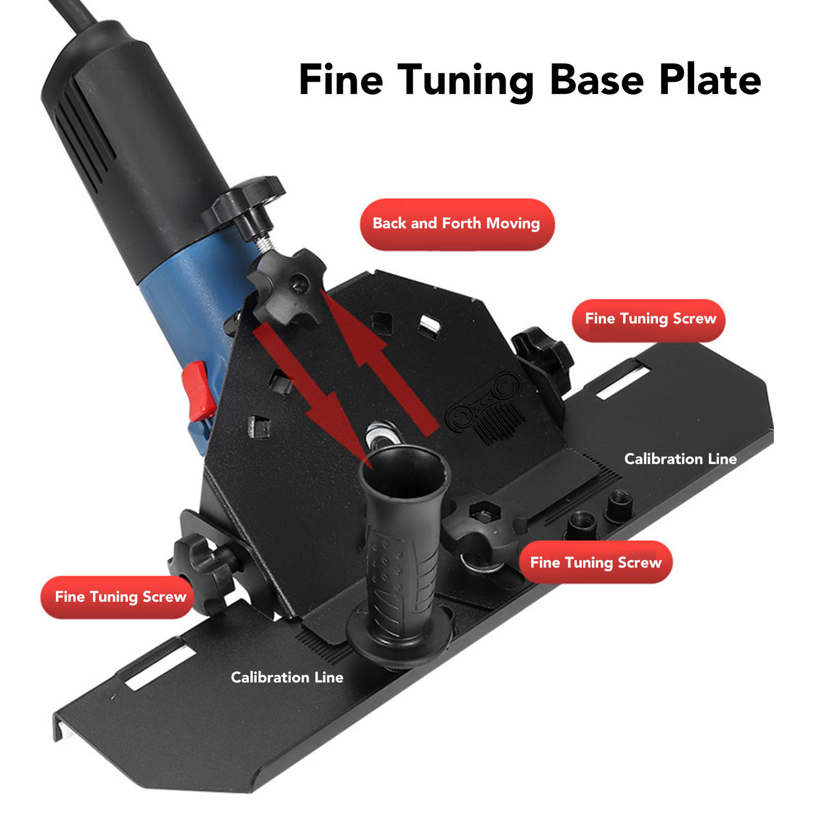 45 Degree Angle Grinder Chamfer Bracket for Ceramic Cutting and Grinding