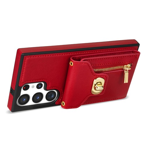 Credit Card Zipper Shoulder Wallet Leather Case Cover For Samsung Galaxy Phone - Picture 41 of 48