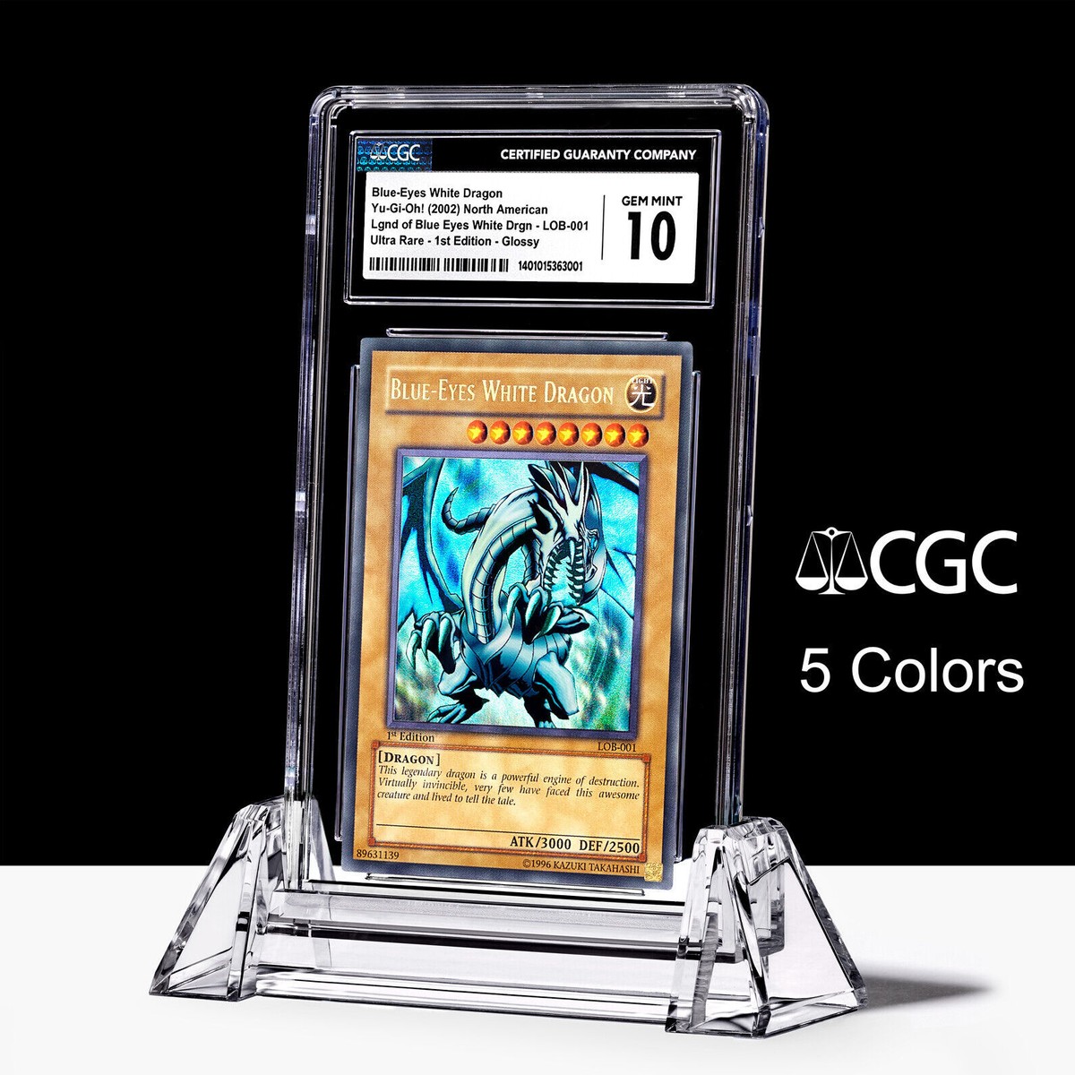 CGC - TAG Acrylic Stand Clear / Color For Graded Card Display