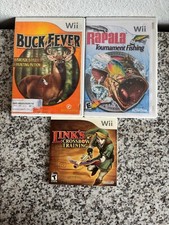 3 Wii Games, Buck Fever, Rapala Fishing Tournament, Links Crossbow Train (R DE)