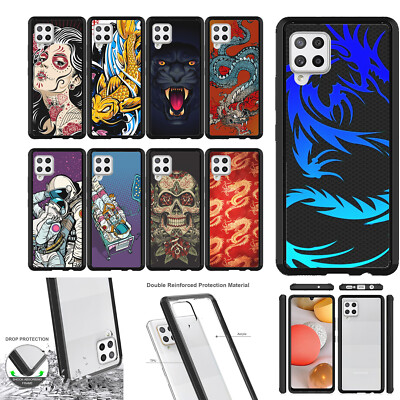 Case for [Samsung Galaxy A42 5G][BLACK BUMPER][Clear TPU Shield SET10]