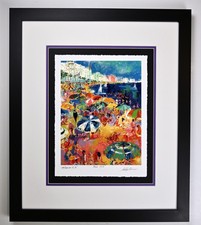 "Sunny Day at the Beach" by Neiman, Framed and Matted
