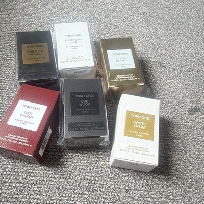 Tom Ford 6pc Eau de Parfum Spray Sample Lot 0.25oz 7.5mL Assorted
