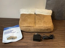 Visage Heated Foot Massager, Tan, Works Great! W/ Manual