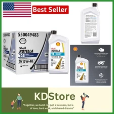 T4 Triple Protection 15W-40 Heavy-Duty Diesel Engine Oil, 6-Pack