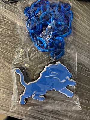 #ad #ad Detroit Lions Big Giant 3D Foam Chain Necklace 33.5quot; NFL Tailgate Gameday $21.21
