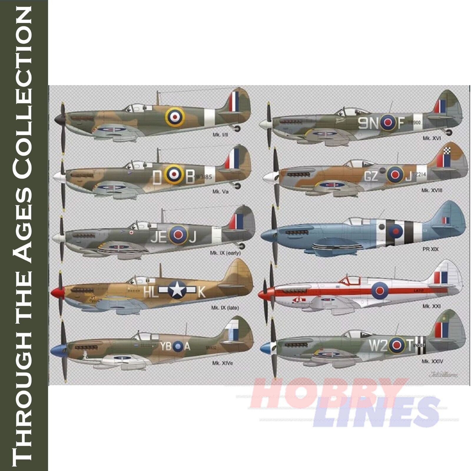 SPITFIRE Through the Ages Jigsaw Puzzle 1000pc Coach House Partners CHP0125