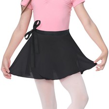 Zando Toddler Ballet Skirts for Girls Dance Adult 10-12 Years, Black