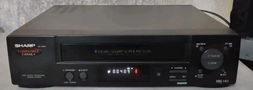 SHARP VIDEOREGISTRATORE VHS 4 TESTINE CON TELECOMANDO ORIGINALE  - Immagine 4 di 4