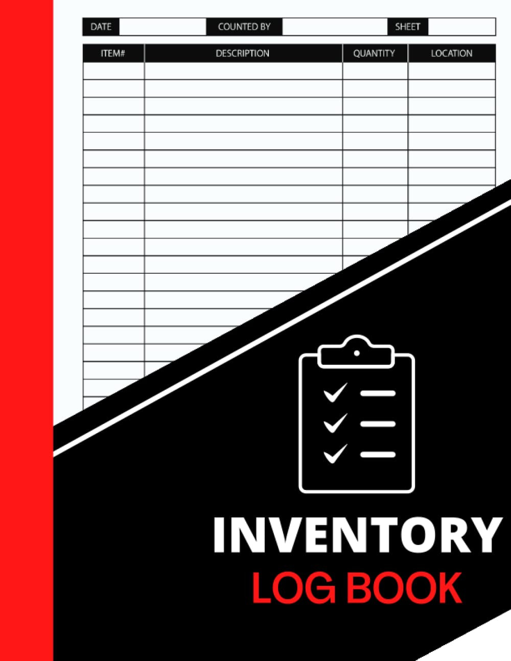 Inventory Log Book: Simple Inventory Journal Tracker for Small Business Supplies