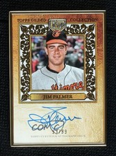 2025 Gilded Collection Gold Framed Hall of Famer 93/99 Jim Palmer Auto HOF 17uv