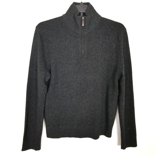 J. CREW Pullover Herren 100% Lammwolle 1/4 Zip Pulli Gr. M leicht klassisch - Bild 1 von 8