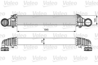 VALEO 818606 Ladeluftkühler für MERCEDES-BENZ