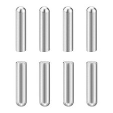 8Pcs 8mm x 35mm Dowel Pins, 304 Stainless Steel Round Head Pin, Silver