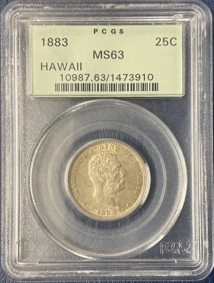 MS 63 Graded 1883 Year Kingdom of Hawaii Coins for sale | eBay