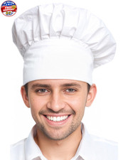 Chef's Hats Adjustable Elastic Baker Kitchen Cooking Chef Cap for Adult/Kid