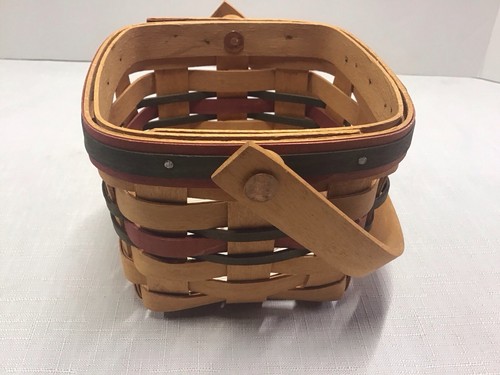 Longaberger Small Peg Basket 1996 Spring Sponsoring Incentive New Recruit Award - Picture 5 of 6