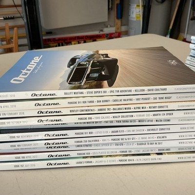 Octane Automotive Magazine Lot Of 10 Issues 150s-180s  Issue Numbers