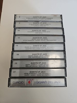 Lot Of 9 Cassettes - Giants Of Jazz Tapes . Ellington, B Rich, Much More