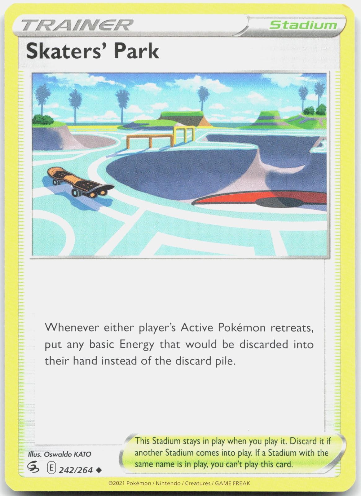 Skaters' Park 242/264 Uncommon Fusion Strike Pokemon Near Mint