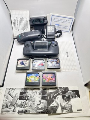 SEGA Game Gear Konsole  + 5 Spiele   Komplett Set