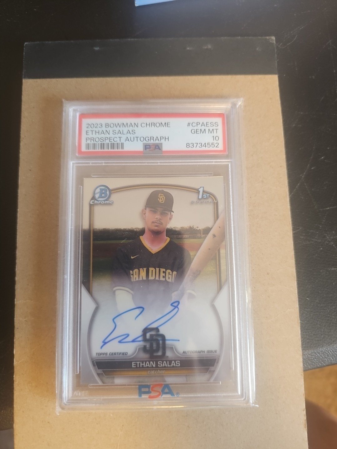 Ethan Salas 2023 Bowman Chrome #CPA-ESS Prospect Auto (1st) Price