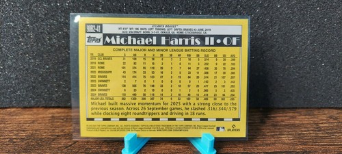 2025 Topps Series 2 - 1990 Topps Baseball Michael Harris II #90B2-41 - Picture 2 of 2