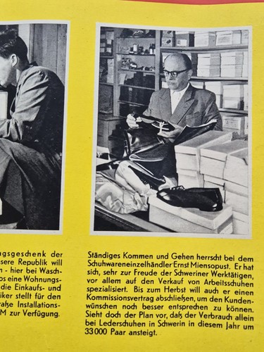 Plakat Schwerin Mittelstand Restorff Handwerk 10 Jahre DDR 1959 Original DDR A1 - Bild 9 von 13