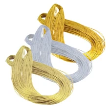 3 Pcs Golden Thread Nylon Elastic Line Cord Cord Rope for Jewellery Making