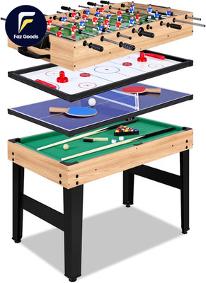 12-In-1 Game Table 48'' Combo Game Table Ping Pong Table Foosball Table Air Hock