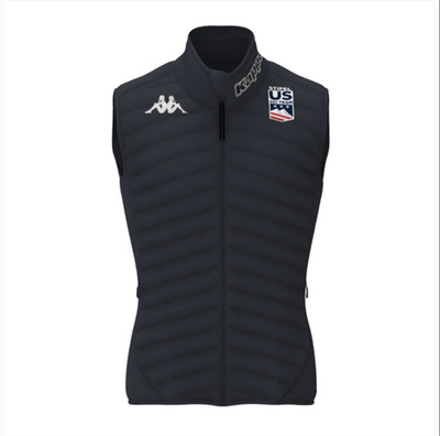 RARE Exclusive NWT 100% Authentic US Olympic Gold Ski Team Winter Vest / Gilet L