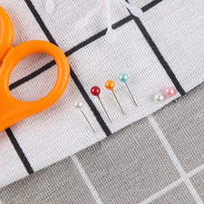 1000PCS Multicolor Straight Pins Quilting Pearl Sewing Pins Head Pins for Wed...