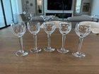 Set of (5) Waterford SHEILA 7 3/8” Crystal Wine Hock Glass VINTAGE from 1958-59