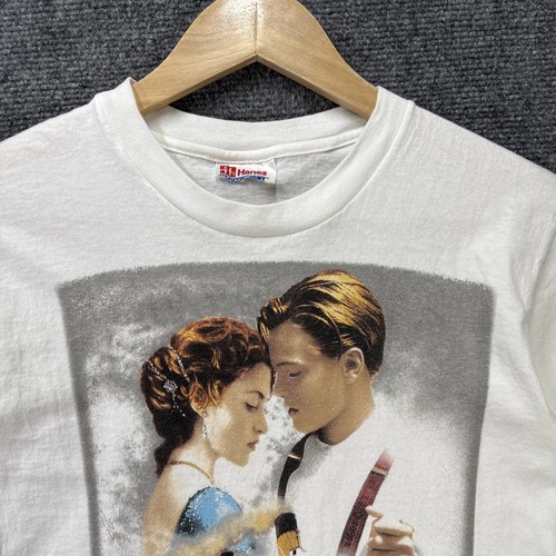 Vintage Titanic Shirt Mens Small White 90s Movie Promo Leonardo Fox 1998 USA - Picture 2 of 7