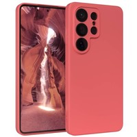 HandyhüLle FüR Samsung Galaxy S26 Ultra Silikon Back Cover Schutz Handy Case Rot