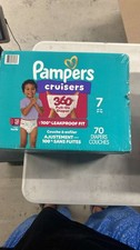 Pampers Cruisers 360 Diapers Size 7 70 Count Pull-On 100 Leakproof Fit New Seal