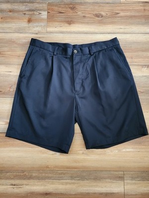 Brooks Brothers Shorts Men's 38 Navy Blue Prosport Pleated Front