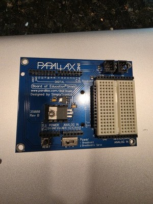 Parallax 35000 Board of Education Shield for Arduino Rev B Breadboard BOE