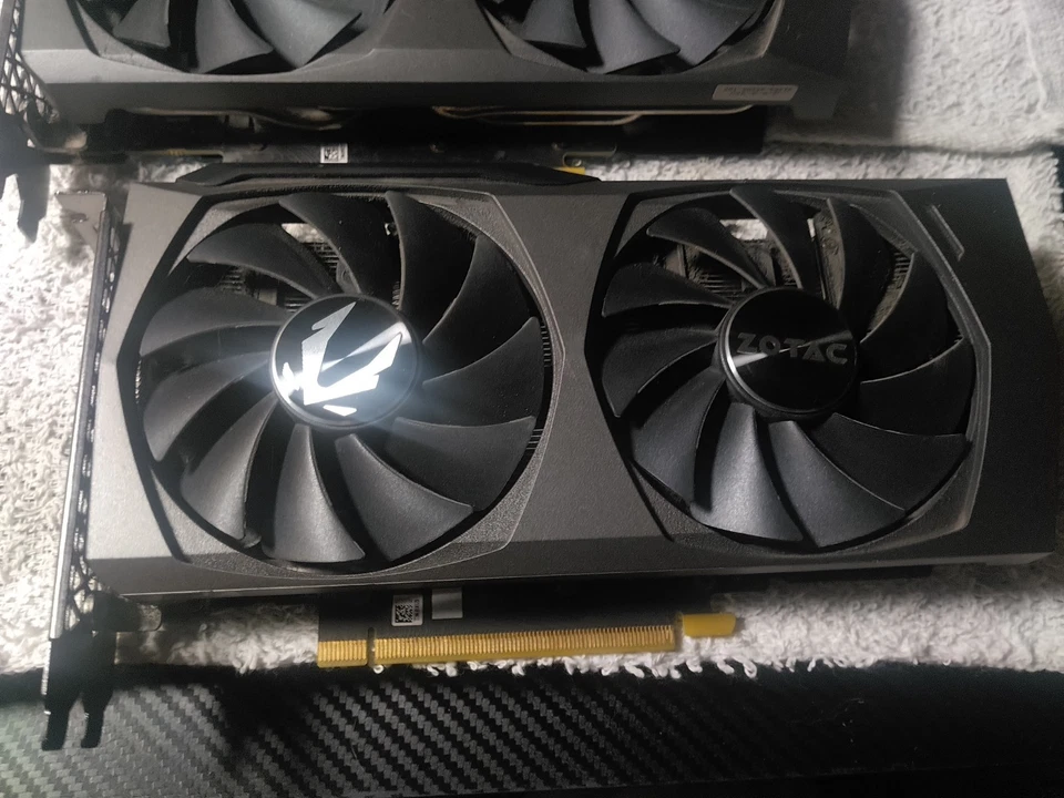 Two ZOTAC Twin Edge OC GeForce RTX 3060 12GB-Graphics Card-Fully Functional.Used - Image 2 of 4